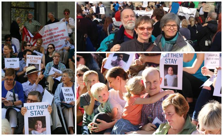 Members of Uniting Church communities joining in action for refugees and asylum seekers.